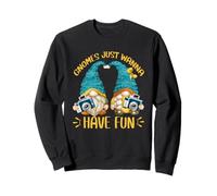 Cute Gnomes Just Wanna Have Fun for Girls Funny Traveling Sweatshirt