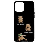Cute, Grumpy and Close Wombat Drôle de Marsupial Poznan Coque pour iPhone 12 Pro Max