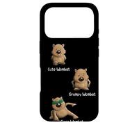 Cute, Grumpy and Close Wombat Drôle de Marsupial Poznan Coque pour iPhone 17 Pro