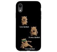 Cute, Grumpy and Close Wombat Drôle de Marsupial Poznan Coque pour iPhone XR