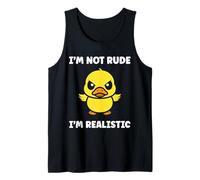 Cute Grumpy Duck Animal Funny Defiance Not Rude Débardeur
