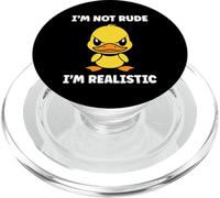Cute Grumpy Duck Animal Funny Defiance Not Rude PopSockets PopGrip pour MagSafe