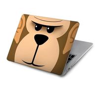 Cute Grumpy Monkey Cartoon Etui Coque Housse pour MacBook Air 13 (2022,2025) - A2681, A3113, A3240
