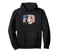 Cute Guinée Pig 4th of July Patriotic American Flag Sweat à Capuche