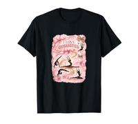 Cute Gymnastics Bows Aesthetic Gymnast Lover Design T-Shirt