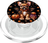 Cute Halloween Dog in Frenchie Vampire Costume for Mom PopSockets PopGrip pour MagSafe