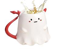 Cute Halloween Mug - Traveling Ghost Ceramics Bear Cups | Ergonomic Handle 500ml Drinkings Mugs For Tea Coffees Milk Ice Water Hot Cold