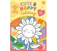 Cute & Happy Coloring: With Colorstart Pages and over 100 Stickers!