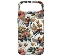 Cute Heart and Flower Pattern for Women with Honey Bees Coque pour iPhone Air