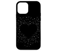 Cute Heart Black and White Art Stars for Women and Teens Coque pour iPhone 12 Mini