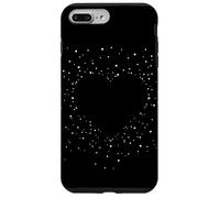 Cute Heart Black and White Art Stars for Women and Teens Coque pour iPhone 7 Plus/8 Plus