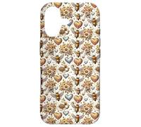 Cute Heart Honey Bee Accessories for Women Flower Pattern Coque pour iPhone 17