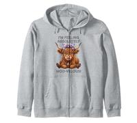 Cute Highland Cow I'm Feeling Absolutely moo-velous! Cowgirl Sweat à Capuche