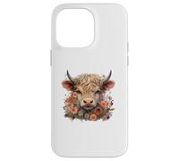 Cute Highland Cow Watercolor Country Heifer Farm Farmer Coque pour iPhone 14 Pro Max