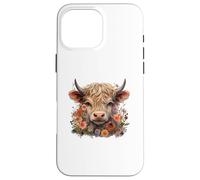 Cute Highland Cow Watercolor Country Heifer Farm Farmer Coque pour iPhone 16 Pro Max
