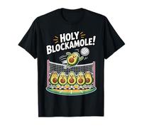 Cute Holy Blockamole Funny Avocado Volleyball Pun T-Shirt