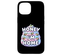 Cute Honey I'm Home Beehive Pun Coque pour iPhone 15
