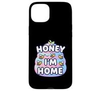Cute Honey I'm Home Beehive Pun Coque pour iPhone 15 Plus