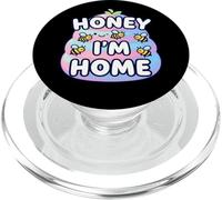 Cute Honey I'm Home Beehive Pun PopSockets PopGrip pour MagSafe