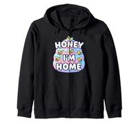Cute Honey I'm Home Beehive Pun Sweat à Capuche