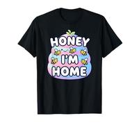 Cute Honey I'm Home Beehive Pun T-Shirt
