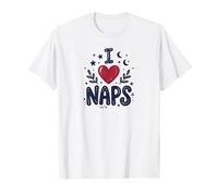 Cute I Heart Naps Design for Moms, Sleepy Girl Funny Mom T-Shirt