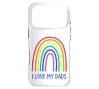 Cute I Love My Dads Rainbow Family Two Fathers 2 Daddies Coque pour iPhone 17 Pro