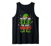 Cute I’m Not an Elf I’m Just Short Funny Christmas Elf Humor Débardeur