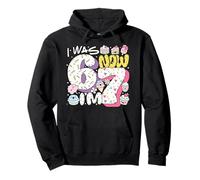 Cute I Was 6 Now I'm 7 Kawaii, Bonbons et gâteaux pour Le 7e Anniversaire de Kawaii Sweat à Capuche