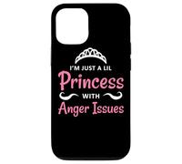 Cute I'm Just A Lil Princess With Anger Issues Teen Girl Coque pour iPhone 12/12 Pro