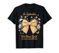 Cute in September We Wear Gold Childhood Cancer Awareness T-Shirt