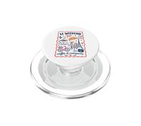 Cute It's Okay Faites-Vous Plaisir café collations Croissants Femme PopSockets PopGrip pour MagSafe