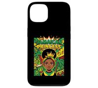 Cute Jamaican Princess Caribbean Afro Girl Cown Coque pour iPhone 13