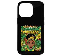Cute Jamaican Princess Caribbean Afro Girl Cown Coque pour iPhone 13 Pro