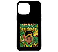 Cute Jamaican Princess Caribbean Afro Girl Cown Coque pour iPhone 13 Pro Max