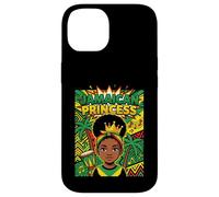 Cute Jamaican Princess Caribbean Afro Girl Cown Coque pour iPhone 14