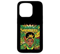 Cute Jamaican Princess Caribbean Afro Girl Cown Coque pour iPhone 15 Pro