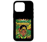 Cute Jamaican Princess Caribbean Afro Girl Cown Coque pour iPhone 16 Pro