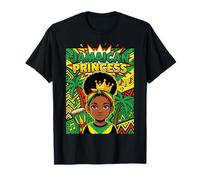 Cute Jamaican Princess Caribbean Afro Girl Cown T-Shirt