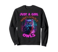 Cute Just A Girl Who Loves Owls Animaux Femmes et Filles Sweatshirt