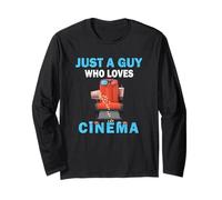 Cute Just A Guy Who Loves Cinema pour Les Hommes et Les garçons Manche Longue