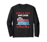 Cute Just A Guy Who Loves Cinema pour Les Hommes et Les garçons Manche Longue