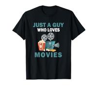 Cute Just A Guy Who Loves Films pour Hommes et garçons T-Shirt