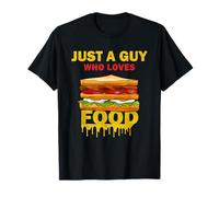 Cute Just A Guy Who Loves Food TACO hommes et garçons T-Shirt