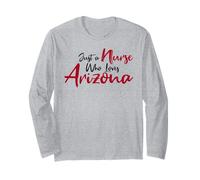 Cute, Just a Nurse That Loves Arizona Manche Longue