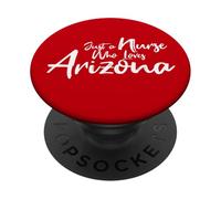 Cute, Just a Nurse That Loves Arizona PopSockets PopGrip Adhésif
