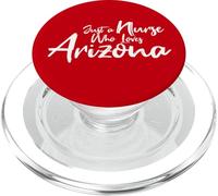Cute, Just a Nurse That Loves Arizona PopSockets PopGrip pour MagSafe