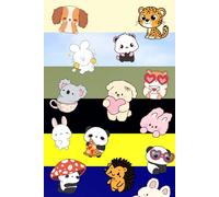 Cute Kawaii Animals Notebook - Adorable Cartoon Animal Cover for Kids: Fun & Colorful Animal-Themed Notebook for Writing, Drawing, and School