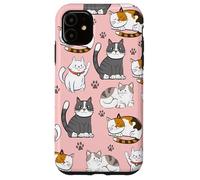 Cute Kawaii Cat Lovers Pattern Kitten Mom Coque pour iPhone 11