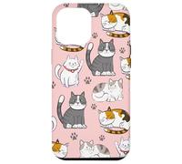 Cute Kawaii Cat Lovers Pattern Kitten Mom Coque pour iPhone 12 Pro Max